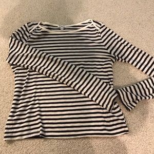 Splendid Long Sleeve Striped Thin Top